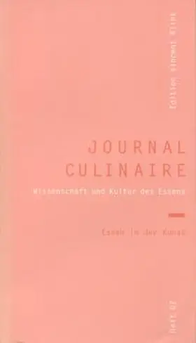 Klink |  journal culinaire. Kultur und Wissenschaft des Essens | Buch |  Sack Fachmedien