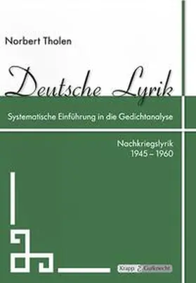 Tholen |  Deutsche Lyrik 1945 - 1960 | Buch |  Sack Fachmedien