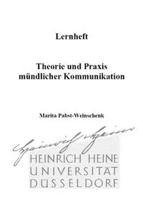 Pabst-Weinschenk |  Lernheft Theorie und Praxis mündlicher Kommunikation | Buch |  Sack Fachmedien