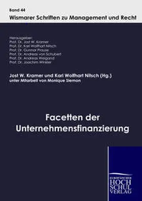 Kramer / Nitsch |  Facetten der Unternehmensfinanzierung | Buch |  Sack Fachmedien