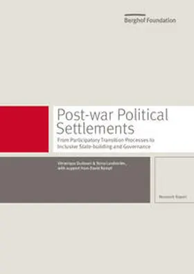 Dudouet / Lundström |  Post-war Political Settlements | Buch |  Sack Fachmedien