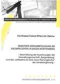 Masser / Ritter / Ziekow |  Erweiterte Bürgerbeteiligung bei Großprojekten in Baden-Württemberg | Buch |  Sack Fachmedien