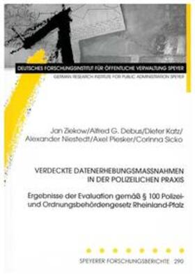 Ziekow / Debus / Katz | Verdeckte Datenerhebungsmassnahmen in der polizeilichen Praxis | Buch | 978-3-941738-28-7 | sack.de