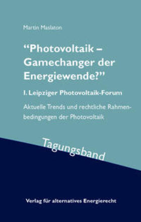 Maslaton / Prof. Dr. Maslaton / Sonntag |  "Photovoltaik - Gamechanger der Energiewende?" | Buch |  Sack Fachmedien