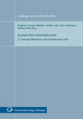 Coester-Waltjen / Lipp / Schumann |  Europäisches Unterhaltsrecht | Buch |  Sack Fachmedien