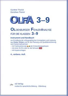 Thomé |  OLFA 3-9: Oldenburger Fehleranalyse für die Klassen 3-9 | Buch |  Sack Fachmedien