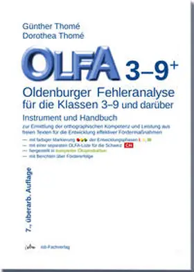 Thomé |  OLFA 3-9: Oldenburger Fehleranalyse für die Klassen 3-9 | Buch |  Sack Fachmedien