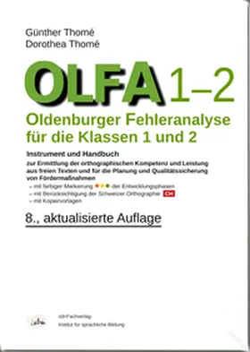 Thomé |  OLFA 1-2: Oldenburger Fehleranalyse für die Klassen 1 und 2. | Buch |  Sack Fachmedien