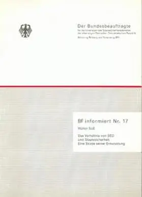 Süß |  Das Verhältnis von SED und Staatssicherheit | Buch |  Sack Fachmedien