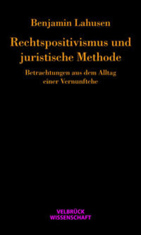 Lahusen |  Rechtspositivismus und juristische Methode | Buch |  Sack Fachmedien