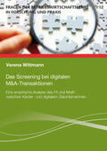 Wittmann |  Das Screening bei digitalen M&A-Transaktionen | Buch |  Sack Fachmedien
