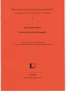 Nisbet |  Probleme der Lessing-Biographie | Buch |  Sack Fachmedien