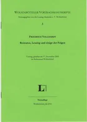 Vollhardt | Reimarus, Lessing und einige Folgen. | Buch | 978-3-942675-02-4 | www.sack.de