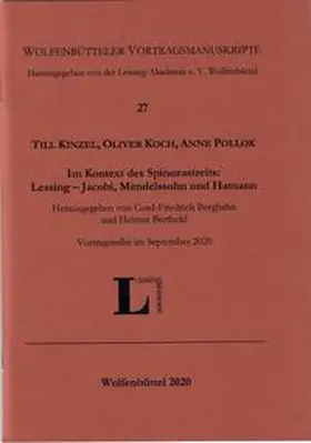 Lessing Akademie e.V. Wolfenbüttel / Kinzel / Koch |  Wolfenbüttler Vortragsmanuskripte, Heft 27 | Buch |  Sack Fachmedien