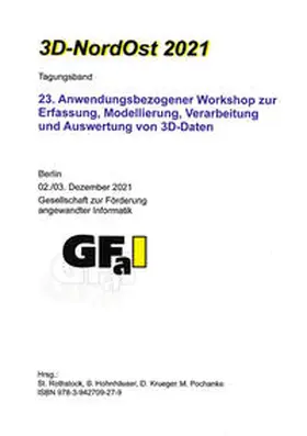 GFaI / Rothstock / Hohnhäuser |  3D-NordOst 2021 | Buch |  Sack Fachmedien