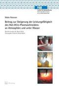 Petersen |  Beitrag zur Steigerung der Leistungsfähigkeit des Hot-Wire-Plasmaschneidens an Atmosphäre und unter Wasser | Buch |  Sack Fachmedien