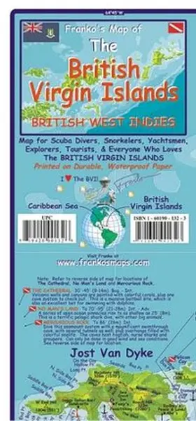  Franko Map U.S. & B.I. Virgin Islands Dive Map | Sonstiges |  Sack Fachmedien