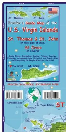  U.S. Virgin Islands Dive Map and Fishcard | Sonstiges |  Sack Fachmedien
