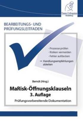 Berndt | Bearbeitungs- und Prüfungsleitfaden: MaRisk-Öffnungsklauseln, 3. Auflage | Buch | 978-3-943170-49-8 | sack.de
