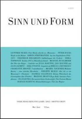  Sinn und Form 3/2012 | Buch |  Sack Fachmedien