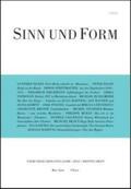  Sinn und Form 3/2012 | Buch |  Sack Fachmedien