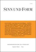  Sinn und Form 5/2012 | Buch |  Sack Fachmedien