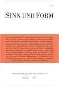  Sinn und Form 4/2013 | Buch |  Sack Fachmedien