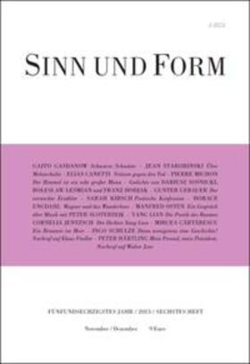 Sinn und Form 6/2013 | Buch |  Sack Fachmedien