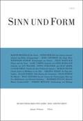  Sinn und Form 1/2014 | Buch |  Sack Fachmedien