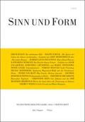  Sinn und Form 4/2014 | Buch |  Sack Fachmedien