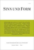  Sinn und Form 5/2014 | Buch |  Sack Fachmedien