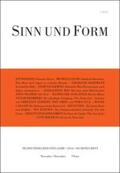 Schlaffer |  Sinn und Form 6/2014 | Buch |  Sack Fachmedien