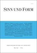  Sinn und Form 2/2015 | Buch |  Sack Fachmedien