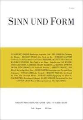 Sinn und Form 4/2015 | Buch | 978-3-943297-24-9 | sack.de