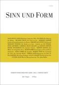  Sinn und Form 4/2015 | Buch |  Sack Fachmedien