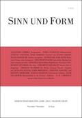  Sinn und Form 6/2015 | Buch |  Sack Fachmedien