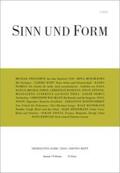  Sinn und Form 1/2018 | Buch |  Sack Fachmedien