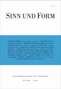  Sinn und Form 4/2019 | Buch |  Sack Fachmedien