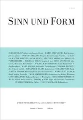  Sinn und Form 1/2020 | Buch |  Sack Fachmedien