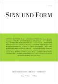  Sinn und Form 1/2021 | Buch |  Sack Fachmedien