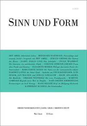  Sinn und Form 3/2021 | Buch |  Sack Fachmedien