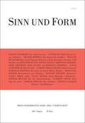  Sinn und Form 4/2021 | Buch |  Sack Fachmedien