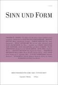  Sinn und Form 5/2021 | Buch |  Sack Fachmedien