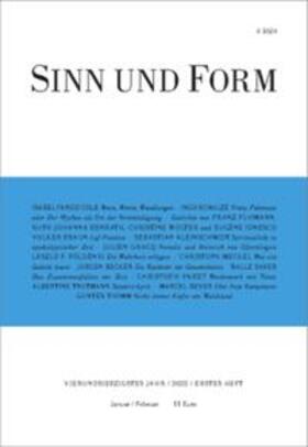 Sinn und Form 1/2022 | Buch | 978-3-943297-63-8 | sack.de