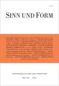  SINN UND FORM 2/2022 | Buch |  Sack Fachmedien
