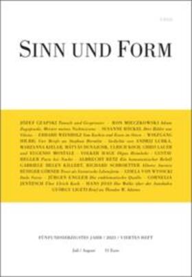 SINN UND FORM 4/2023 | Buch |  Sack Fachmedien