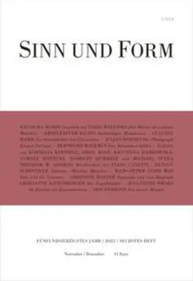  SINN UND FORM 6/2023 | Buch |  Sack Fachmedien