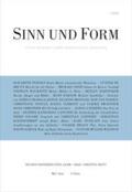  Sinn und Form 3/2024 | Buch |  Sack Fachmedien