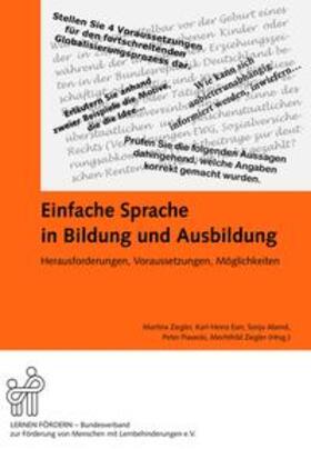 Abend / Eser / Piasecki | Einfache Sprache in Bildung und Ausbildung | Buch | 978-3-943373-06-6 | sack.de