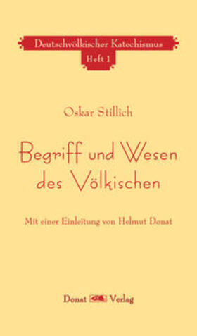 Stillich | Begriff und Wesen des Völkischen | Buch | 978-3-943425-92-5 | sack.de